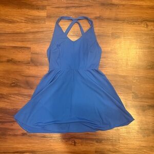 HALARA Bright Blue Backless Active Dress